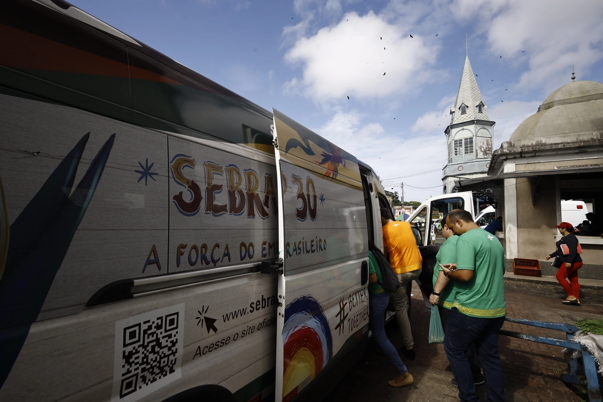 A van do Sebrae COP 30 em Belém.